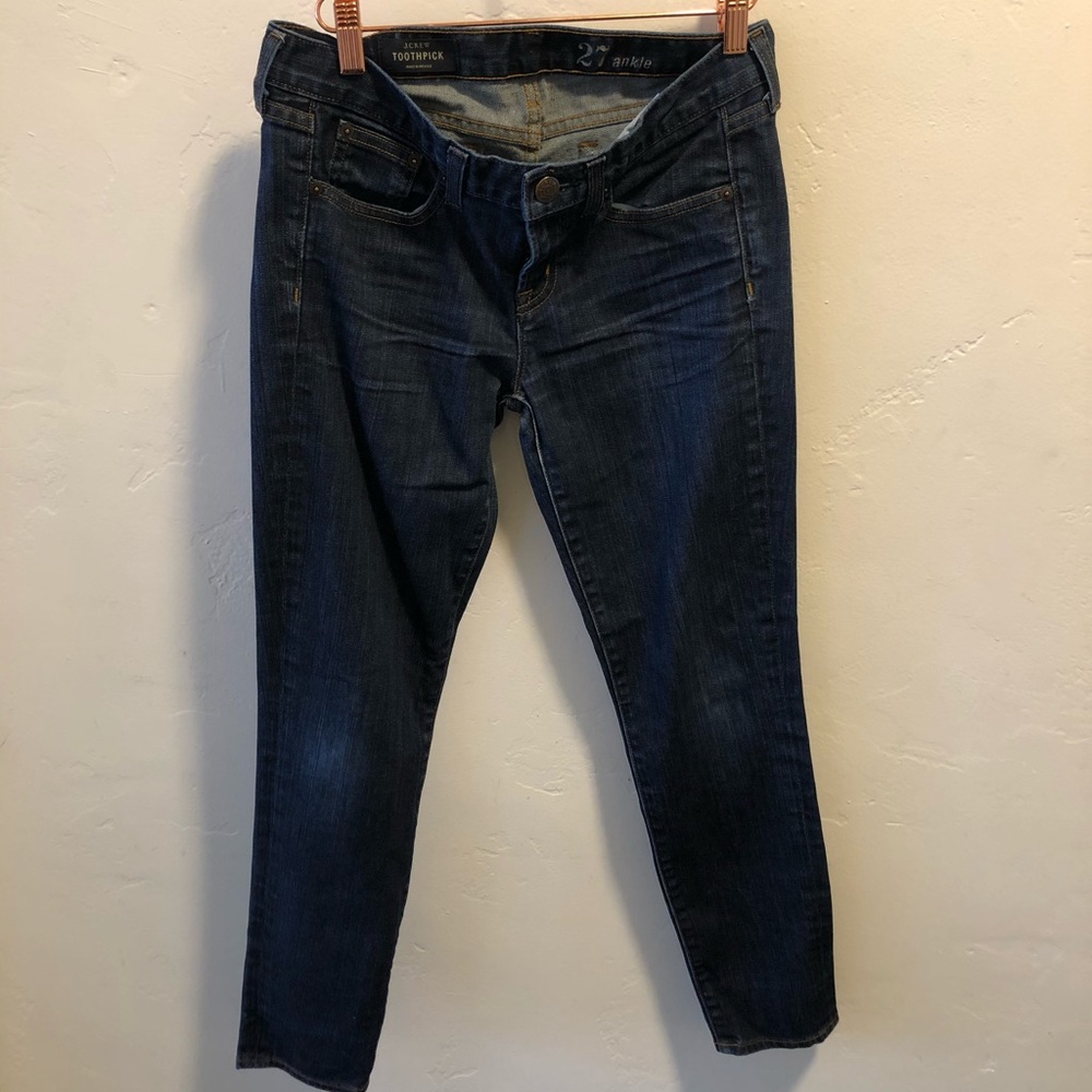 J. CREW TOOTHPICK DENIM JEANS